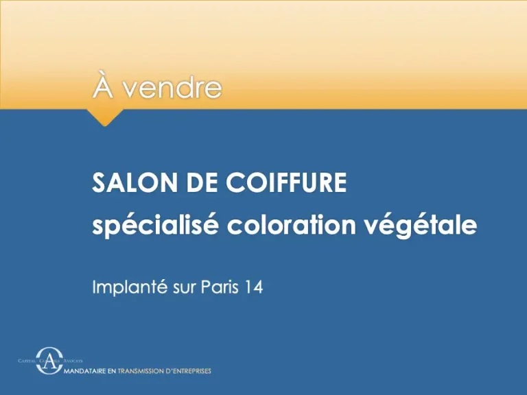 À vendre | Salon de Coiffure • Paris 14